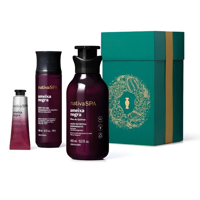 KIT PRESENTE NATIVA SPA AMEIXA NEGRA (3 ITENS)